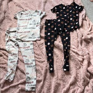 Carter's Cream and Black Pajama Sets Soft and Stylish Sleepwear